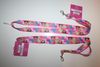 ...SOLD OUT...2 DISNEY PRINCESS PINK LANYARDS KEYCHAINS PASSHOLDERS ... NEW