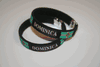 2 DOMINICA BLACK COUNTRY FLAG FLEXIBLE METAL NYLON BRACELETS ... NEW