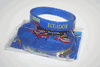 2 ECUADOR COUNTRY FLAG BLUE SILICONE BRACELETS .. FIFA WORLD CUP SOCCER FOOTBALL .. NEW
