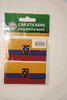 2 ECUADOR COUNTRY FLAG SET OF CAR BUMPER STICKERS DECAL EMBLEM .. NEW