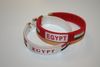 2 EGYPT COUNTRY FLAG FLEXIBLE  NYLON BRACELETS ...CHOOSE YOUR COLOR ... NEW