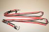 2 EGYPT COUNTRY FLAG RED WHITE AND BLACK STRIPED LANYARDS KEYCHAINS PASSHOLDERS ... NEW