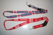 2 ENGLAND COUNTRY FLAG LANYARDS KEYCHAINS PASSHOLDERS VARIETY .. NEW