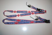 2 ENGLAND COUNTRY FLAG LANYARDS KEYCHAINS PASSHOLDERS VARIETY .. NEW