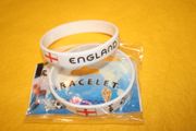 2 ENGLAND FIFA WORLD CUP SOCCER BRACELETS ....NEW