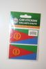 2 ERITREA COUNTRY FLAG SET OF CAR BUMPER STICKERS DECAL EMBLEM .. NEW