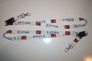 ...SOLD OUT ...2 ERITREA COUNTRY FLAG WHITE LANYARDS KEYCHAINS PASSHOLDERS .. NEW
