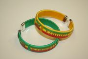 2 ETHIOPIA COUNTRY FLAG  FLEXIBLE BRACELETS WRISTBANDS .. CHOOSE YOUR COLOR .. NEW