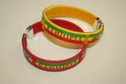 2 ETHIOPIA COUNTRY FLAG FLEXIBLE BRACELETS WRISTBANDS .. CHOOSE YOUR COLOR .. NEW
