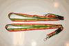 2 ETHIOPIA COUNTRY FLAG LANYARDS KEYCHAINS PASSHOLDERS ... NEW