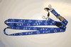 2 FIAT BLUE LANYARDS KEYCHAINS PASSHOLDERS ... CAR AUTOMOBILE ... NEW