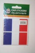 2 FRANCE COUNTRY FLAG SET OF CAR BUMPER STICKERS DECAL EMBLEM .. NEW
