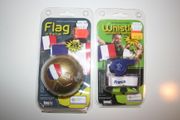 2 FRANCE FIFA WORLD CUP OFFICIAL MERCHANDISE ... 1 FLAG IN A BALL & 1 WHISTLE BOTTLE OPENER WITH LANYARD ... NEW