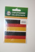 2 GERMANY DEUTSCHLAND COUNTRY FLAG SET OF CAR BUMPER STICKERS DECAL EMBLEM .. NEW