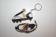 2 GERMANY DEUTSCHLAND FIFA WORLD CUP SOCCER FOOTBALL SHOE CLEAT KEYCHAIN .. HIGH QUALITY .. NEW