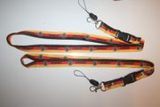 2 GERMANY FLAG COLOR  LANYARD KEYCHAIN PASSHOLDER ... FIFA WORLD CUP OF SOCCER ...NEW