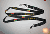 2 GHANA COUNTRY FLAG BLACK LANYARDS KEYCHAINS PASSHOLDERS  .. NEW