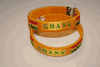 2 GHANA YELLOW COUNTRY FLAG BRACELETS ... NEW