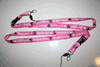 2 GIRLFRIENDS PINK KITTY CAT LANYARDS KEYCHAINS PASSHOLDERS .. GIRL FRIENDS .. NEW