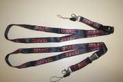 2 GMC BLACK HIGH QUALITY CAR TRUCK LANYARDS KEYCHAINS PASSHOLDERS ... AUTOMOBILE .. NEW