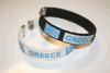 2 GREECE COUNTRY FLAG FLEXIBLE C BRACELETS WRISTBANDS ... CHOOSE YOUR COLOR  ... NEW