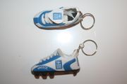2 GREECE FOOTBALL HIGH QUALITY SOCCER SHOE CLEAT KEYCHAIN ..  NEW