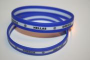2 GREECE HELLAS 2 LAYERED BRACELETS WRISTBANDS ... FIFA WORLD CUP SOCCER FOOTBALL ... ADULT & KIDS SIZE .. NEW