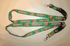 2 GRENADA COUNTRY FLAG GREEN LANYARDS KEYCHAINS PASSHOLDERS TICKET HOLDERS ... NEW