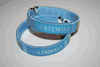 2 GUATEMALA BLUE COUNTRY FLAG FLEXIBLE METAL NYLON BRACELETS .. NEW