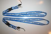 2 GUATEMALA BLUE & WHITE STRIPED LANYARDS KEYCHAINS PASSHOLDERS .. NEW