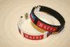 2 HAITI COUNTRY FLAG FLEXBILE METAL NYLON BRACELETS WRISTBANDS ... CHOOSE YOUR COLOR ... NEW