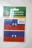 2 HAITI COUNTRY FLAG SET OF CAR BUMPER STICKERS DECAL EMBLEM .. NEW