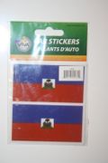 2 HAITI COUNTRY FLAG SET OF CAR BUMPER STICKERS DECAL EMBLEM .. NEW