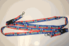 2 HAITI STRIPPED LANYARDS KEYCHAINS PASSHOLDERS TICKET HOLDERS .. NEW