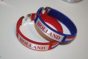 2 HOLLAND COUNTRY FLAG FLEXIBLE C BRACELETS WRISTBANDS .. CHOOSE YOUR COLOR .. NEW