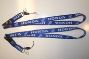 2 HONDA BLUE MOTORCYCLE LANYARDS KEYCHAINS PASSHOLDERS NEW