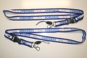 2 HONDURAS COUNTRY FLAG BLUE & WHITE LANYARDS KEYCHAINS PASSHOLDERS NECKSTRAPS ... NEW