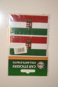 2 HUNGARY COUNTRY FLAG SET OF CAR BUMPER STICKERS DECAL EMBLEM .. NEW