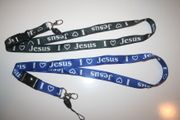 2 I LOVE JESUS LANYARDS KEYCHAINS PASSHOLDERS VARIETY .. NEW