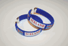 2 ICELAND BLUE COUNTRY FLAG FLEXIBLE C BRACELETS WRISTBANDS .. NEW