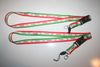 2 IRAN COUNTRY FLAG STRIPED LANYARDS KEYCHAINS PASSHOLDERS .. NEW