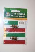2 IRAN PERSIAN COUNTRY FLAG SET OF BUMPER STICKERS .. NEW