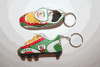 2 IRAN PERSIAN COUNTRY FLAG SOCCER FOOTBALL SHOE CLEAT KEYCHAIN .. NEW
