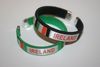 2 IRELAND COUNTRY FLAG FLEXIBLE C BRACELETS WRISTBANDS .. CHOOSE YOUR COLOR .. NEW