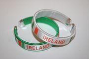 2 IRELAND COUNTRY FLAG FLEXIBLE C  BRACELETS WRISTBANDS  ... CHOOSE YOUR COLOR ... NEW