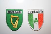 2 IRELAND COUNTRY FLAG OVAL PATCHES CRESTS BADGES ... OLD AND NEW .. NEW