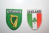 2 IRELAND COUNTRY FLAG OVAL PATCHES CRESTS BADGES ... OLD AND NEW .. NEW