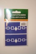 2 IROQUOIS NATIVE INDIAN FLAG SET OF CAR BUMPER STICKERS DECAL EMBLEM... NEW