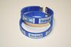 2 ISRAEL COUNTRY FLAG BLUE FLEXIBLE METAL NYLON BRACELETS ... NEW