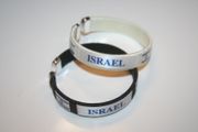 2 ISRAEL COUNTRY FLAG FLEXIBLE BRACELETS WRISTBANDS .. CHOOSE YOUR COLOR .. NEW